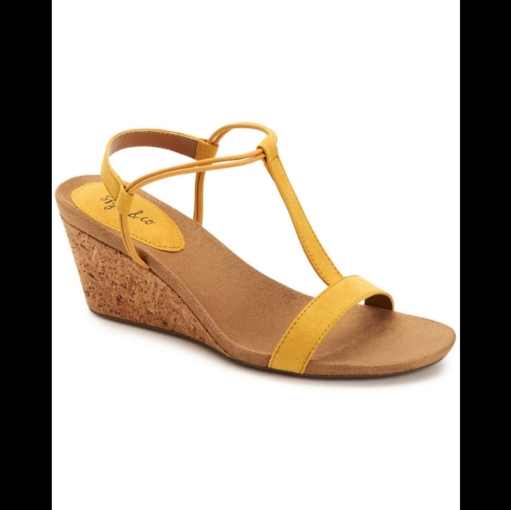 Style & Co. Mulan Wedge Sandals Sz 8.5